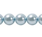 Perla Cristal Tradicional Redonda Lisa 8 mm Celeste