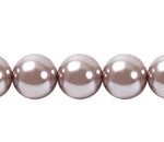 Perla Cristal Tradicional Redonda Lisa 8 mm Rosa Vintage