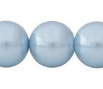 Perla Cristal Tradicional Redonda Lisa 16 mm Celeste