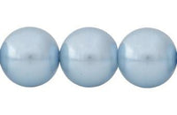 Perla Cristal Tradicional Redonda Lisa 16 mm Celeste