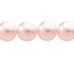 Perla Cristal Tradicional Redonda Lisa 6 mm Palo de Rosa