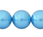 Perla Cristal Tradicional Redonda Lisa 16 mm Azul