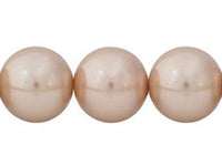 Perla Cristal Tradicional Redonda Lisa 16 mm Beige