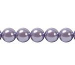 Perla Cristal Tradicional Redonda Lisa 16 mm Lila