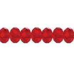 Cristal Kristen XL 48 Caras 4x6 mm Rojo