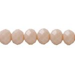 Cristal Kristen XL 48 Caras 6 x 8 mm Crema Opalo